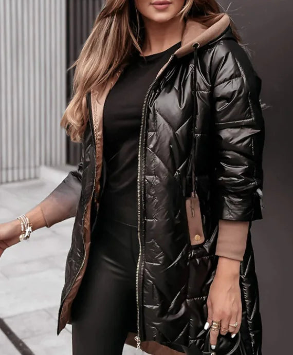 Solid Color Zipper Cotton Jacket