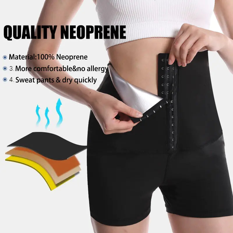 Pantalones de entrenamiento térmicos moldeadores de talle alto para mujer
