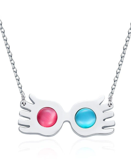 Cargar imagen en el visor de la galería, Catuni Luna Lovegood Collar Gafas Luna Lovegood Collar Ópalo Spectrespecs Colgante Joyería de disfraz Regalo

