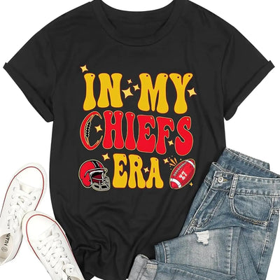 in My Game Day Shirts Women Game Day Shirts Women Football Season Shirt Football Team Fan Tee Tops Darkgrey