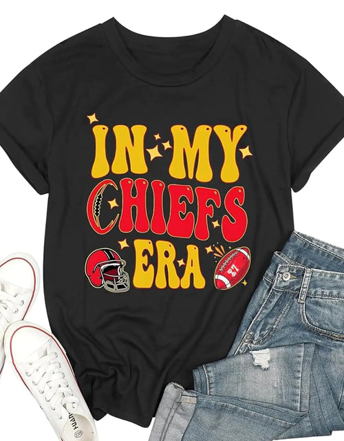 Load image into Gallery viewer, in My Game Day Shirts Women Game Day Shirts Women Football Season Shirt Football Team Fan Tee Tops Darkgrey
