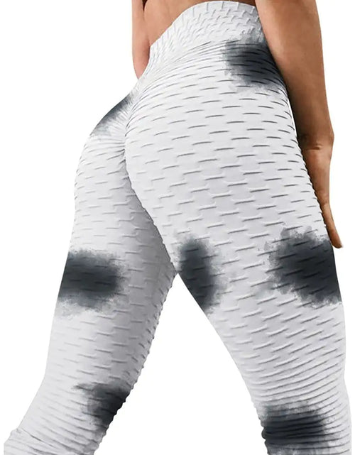 Load image into Gallery viewer, High Waist Tie-Dye Track Pants
