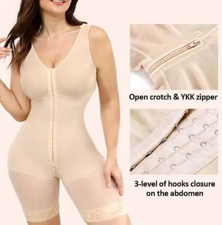 Load image into Gallery viewer, Women's Shapewear Vest Bodysuit with Zipper - Waist Cincher One-Piece

