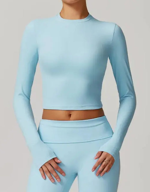 Load image into Gallery viewer, Slim Fit Long Sleeve Yoga Wear
