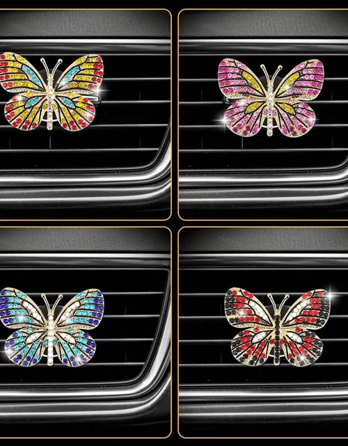 Load image into Gallery viewer, DIY Full Diamond Butterfly Car Air Vent Jewelry Accessories
