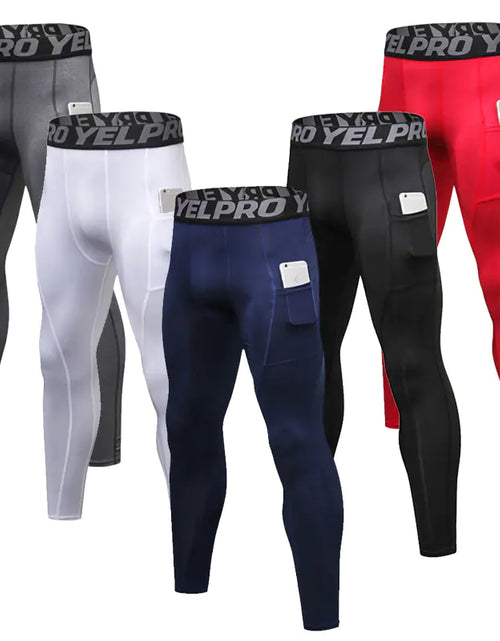 Load image into Gallery viewer, Custom Men’s Compression Leggings for Gym &amp; Running
