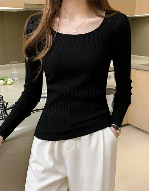Load image into Gallery viewer, Stylish Women's Slim Round Neck Long-Sleeved Sweaters

