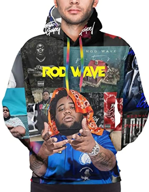 Load image into Gallery viewer, Heqqred Rod Wave Hoodie For Men Women Youth 3D Printed Hooded Pullover Sweatshirt With Pocket L
