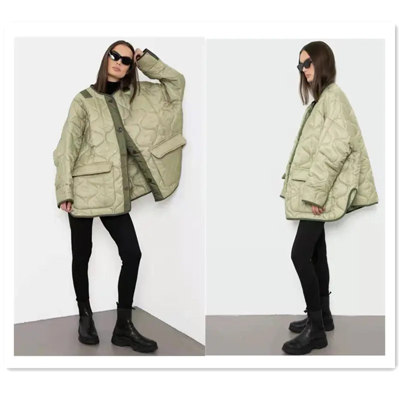 Single-breasted Casual Padded Jacket
