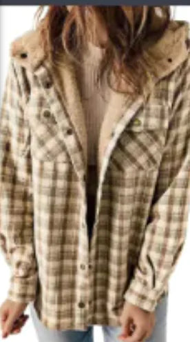 Plaid Hooded Jacket (Single Piece)