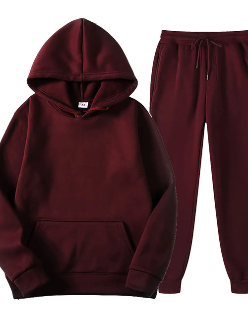 Load image into Gallery viewer, Womens 2 Piece Tracksuit Sweatsuits SetsCasual Outfit Athletic Suit Set-Long Sleeve Hooded Matching Joggers Sweatpants RD1Medium
