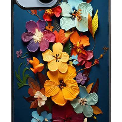 Funda Jeuloth para iPhone 14 - Fundas de teléfono con diseño floral colorido - Fundas de teléfono de TPU - Protección contra caídas