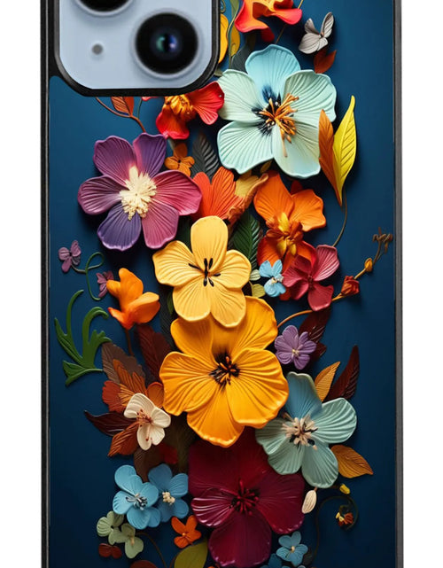 Cargar imagen en el visor de la galería, Funda Jeuloth para iPhone 14 - Fundas de teléfono con diseño floral colorido - Fundas de teléfono de TPU - Protección contra caídas
