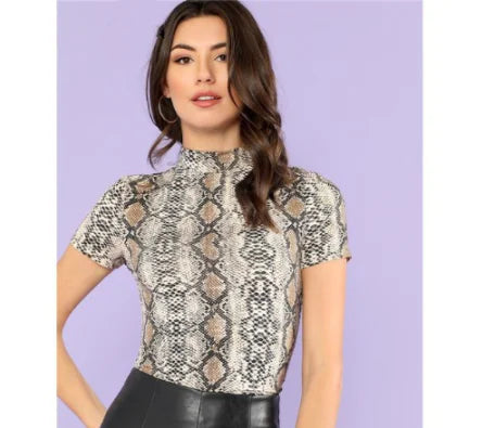 Snake Pattern T-Shirt and Printed Tee