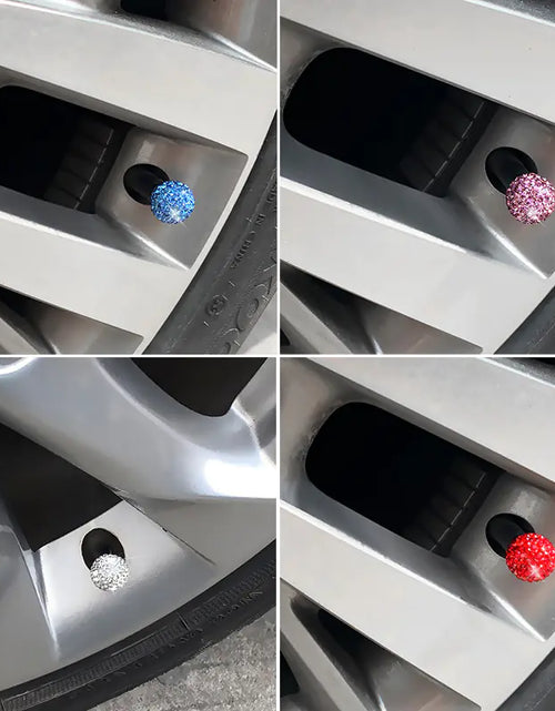 Load image into Gallery viewer, Diamond Crystal Tire Valve Caps - Car Accessories
