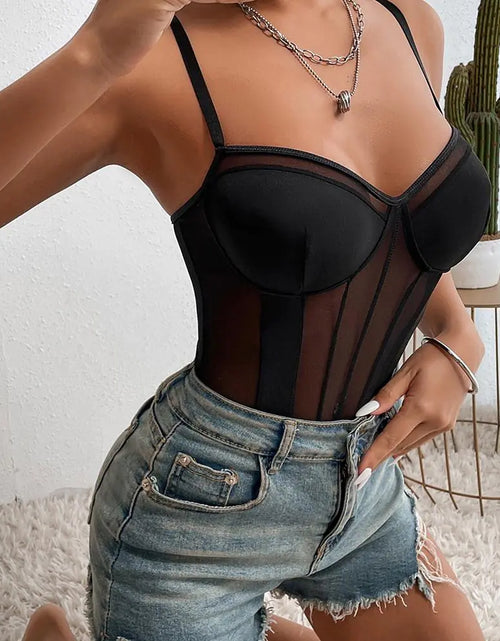 Load image into Gallery viewer, Deep V-Neck Adjustable Strap Shapewear Bodysuit

