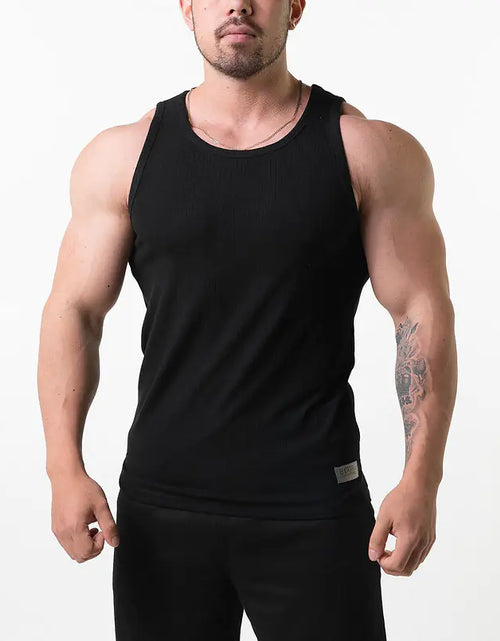 Load image into Gallery viewer, Cotton Men&#39;s Vest for Fashion Gym Exercise
