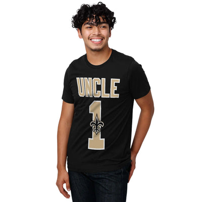 FOCO Mens Standard NFL Logo Tee 1 Uncle T-Shirt Team Color