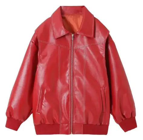 Load image into Gallery viewer, Retro Jacket Cool Stand Collar Long Sleeve Jacket Womens Clothing
