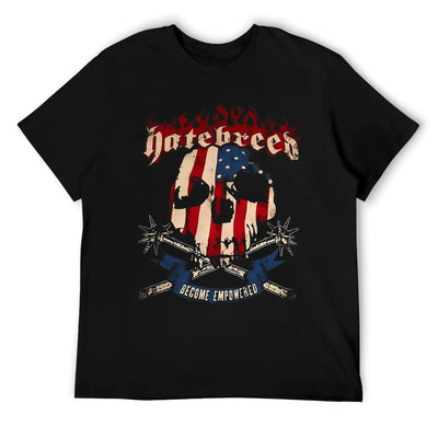 Hatebreeds T Shirt Mens Comfortable Round Neck Tee Loose Short Sleeve Shirts L