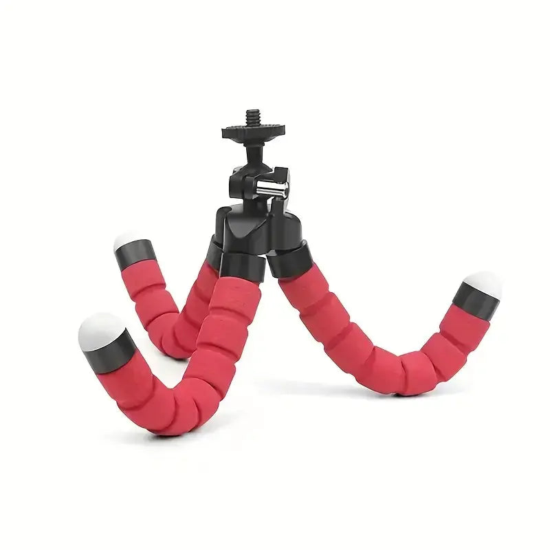 Trépied pieuvre flexible portable avec support de fixation pour téléphone
