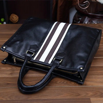 Minimalist Business Casual Leather Bag for Men