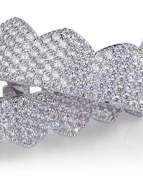 Cargar imagen en el visor de la galería, Joyas de Hip Hop para hombre, grillz de diamantes, dijes estilo Pandora, plata, diseñador de lujo, grillz helados, accesorios de moda para raperos, hombres y mujeres, disfraz de cosplay
