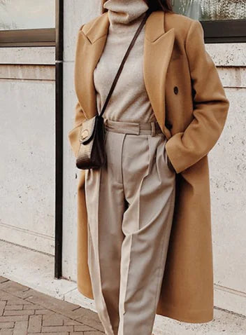 Load image into Gallery viewer, Women&#39;s Long Sleeve Woolen Jacket

