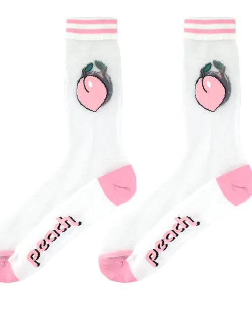 Load image into Gallery viewer, Fashionable Thin Mid Tube Flower Forest Glass Stockings
