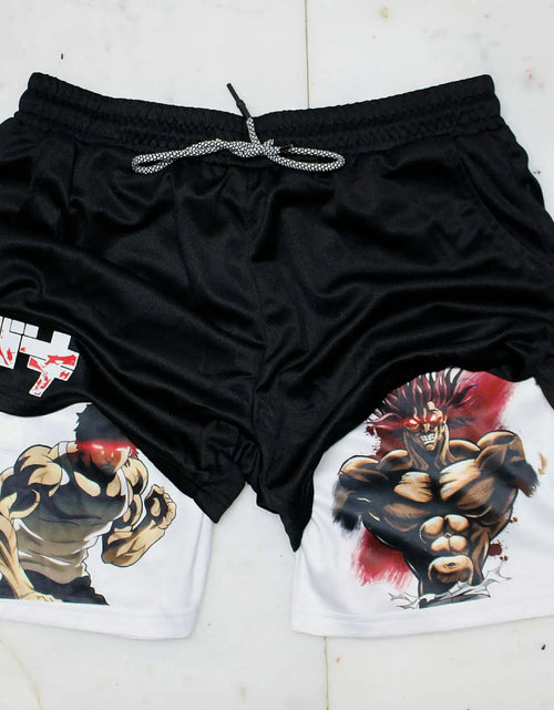 Load image into Gallery viewer, 2023 Summer Men&#39;s Double Layer Anime Print Shorts
