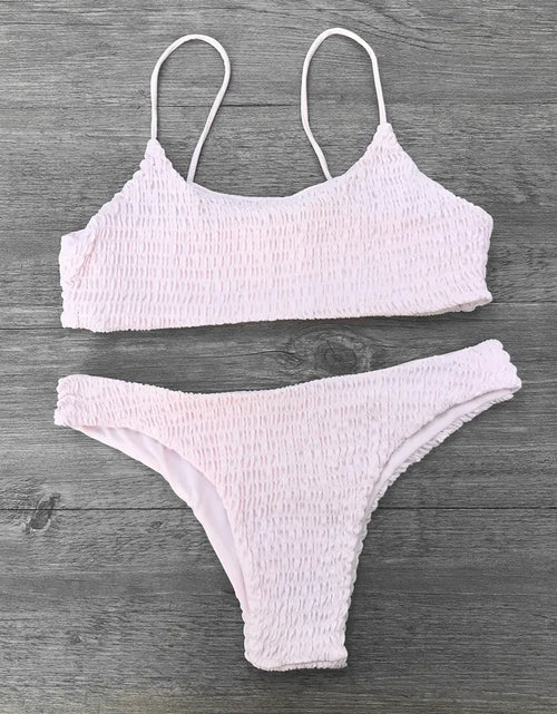 Load image into Gallery viewer, 2017 Sexy Ruffled Triangle Bikini Swimwear
