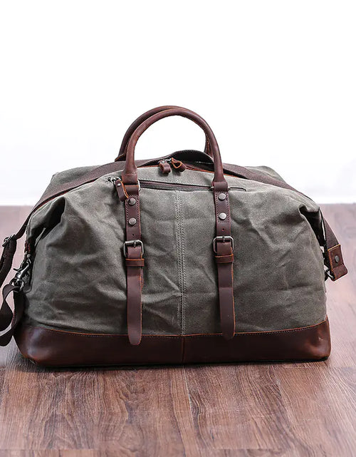 Load image into Gallery viewer, Large Waterproof Canvas Travel Bag for Men
