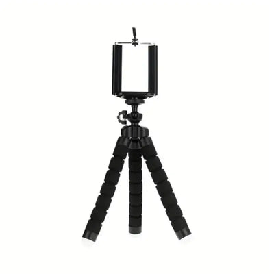 Trípode portátil flexible de pulpo con soporte de clip para teléfono