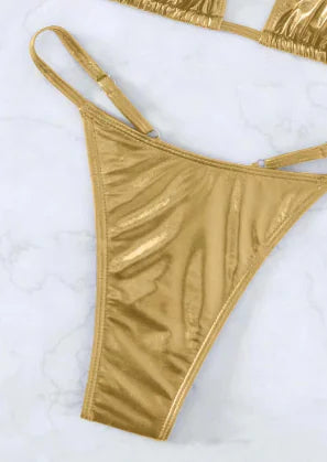 Velvet Bikini Swimwear Set