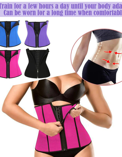 Cargar imagen en el visor de la galería, Faja corsé de entrenamiento de cintura para mujer
