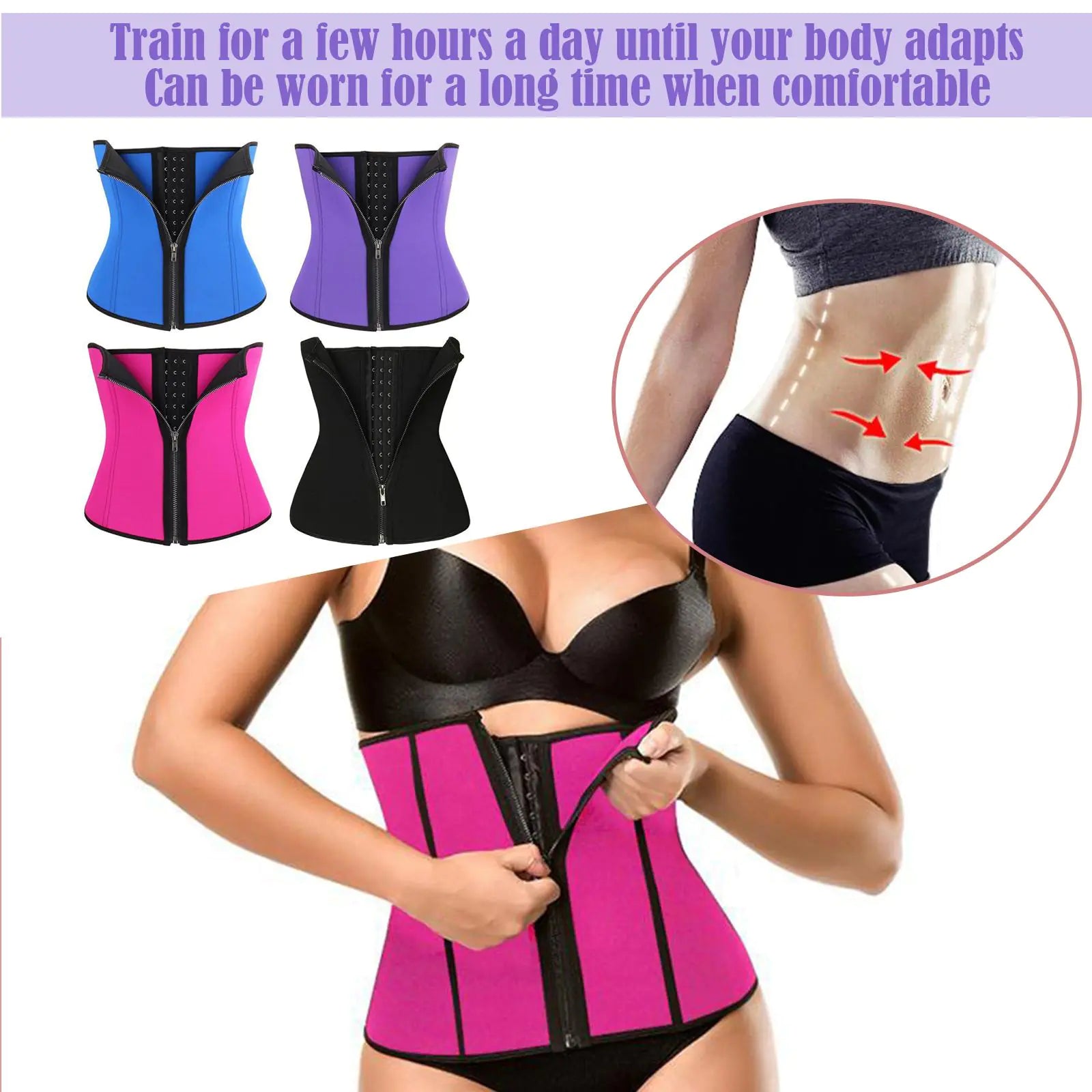 Faja corsé de entrenamiento de cintura para mujer