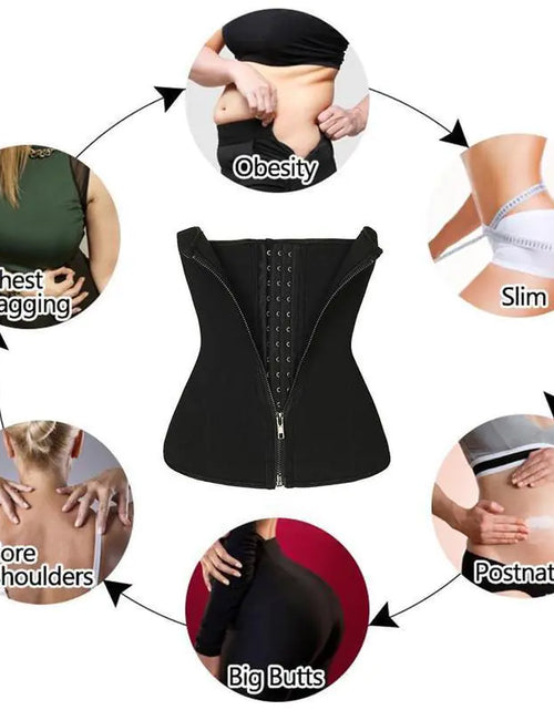 Cargar imagen en el visor de la galería, Faja corsé de entrenamiento de cintura para mujer
