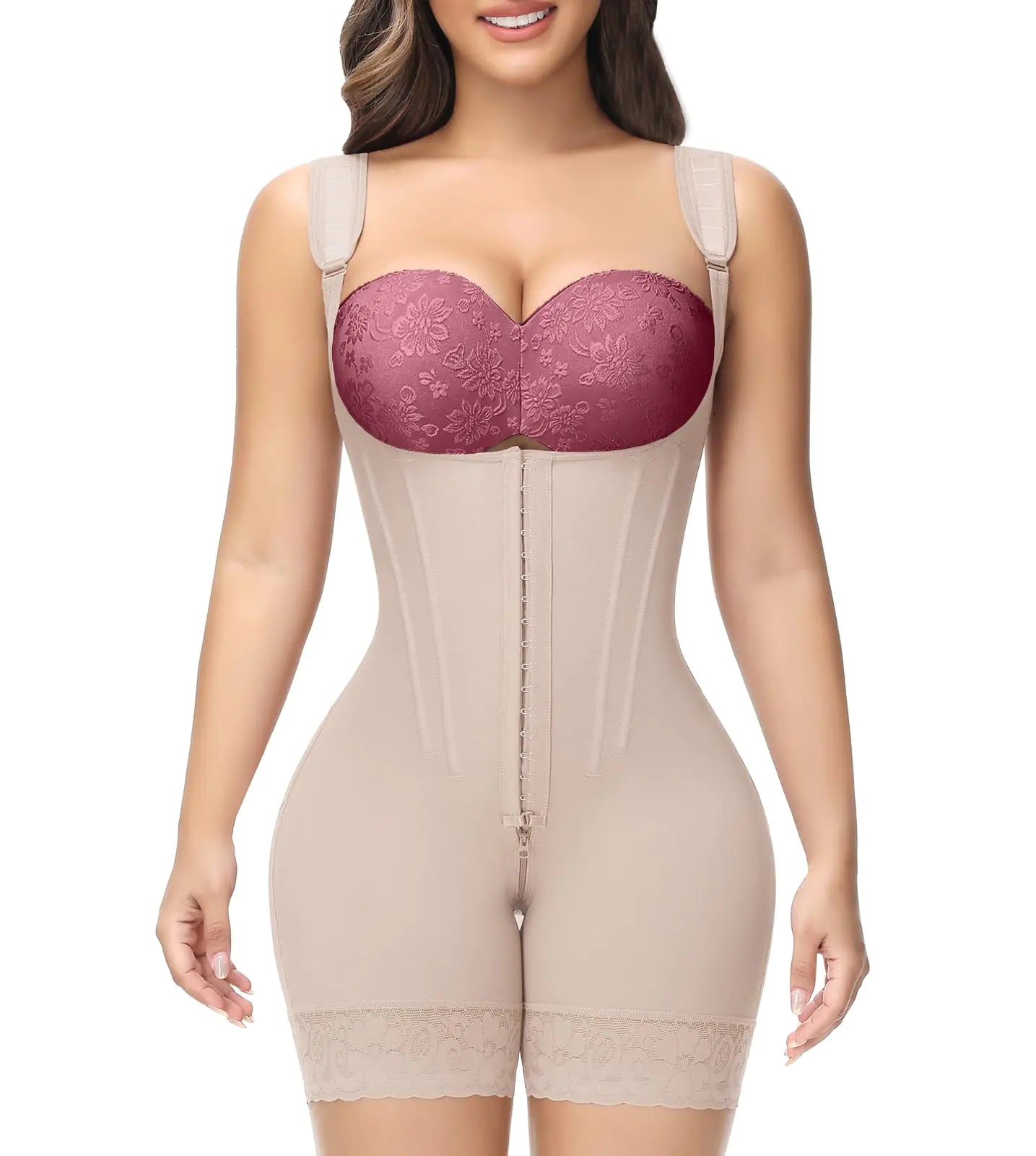 SHAPSHE Faja Body Shaper Tummy Control Womens Stomach Shapewear Girdle for Women Butt Lifter Waist Cincher Fupa Control Shapewear Bodysuit Fajas Colombianas Moldeadoras Invisibles Nude