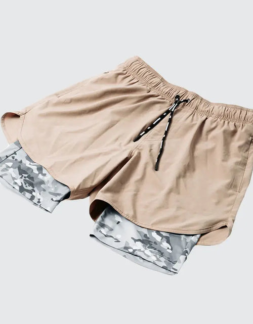 Load image into Gallery viewer, Double Layer Gym Pants with Loose Zip Pockets
