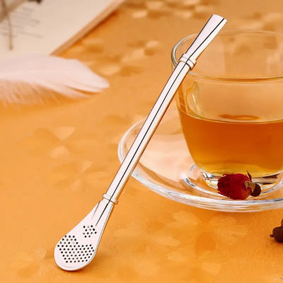 Reusable Stainless Steel Colorful Drinking Straw (1pc)