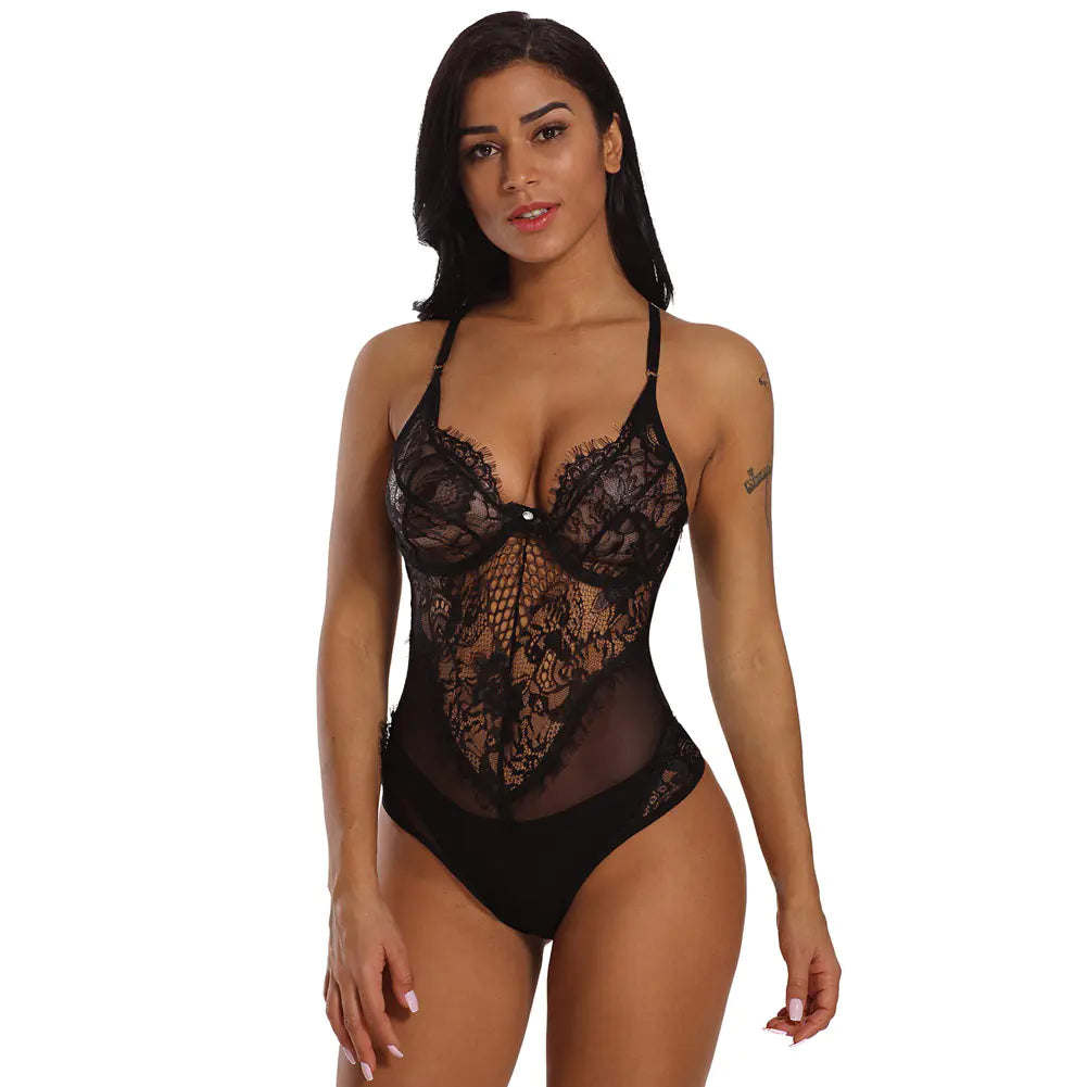 Lingerie sans manches, Bodystocking, Combinaison transparente