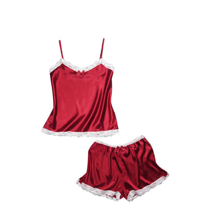 Ensemble de nuisette en dentelle et satin