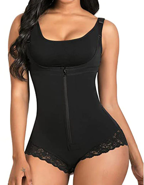 Load image into Gallery viewer, Seamless Hip Lifting Body Shaper Tights with Zipper – Full Body Shapewear
