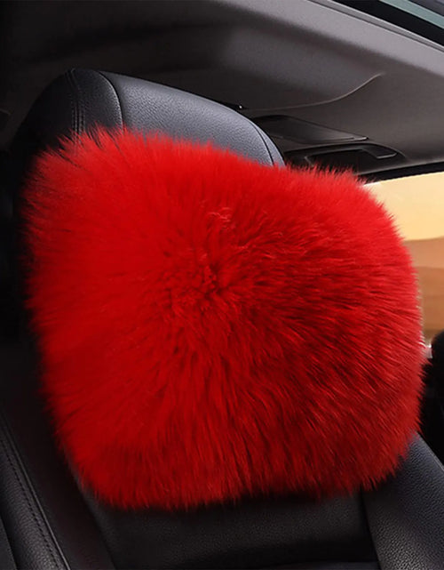 Load image into Gallery viewer, SPANICE Car Headrest Pillow Interior Head Neck Cushion Auto Protector Neck Rest Pillows Car Decor Accessories (Red)
