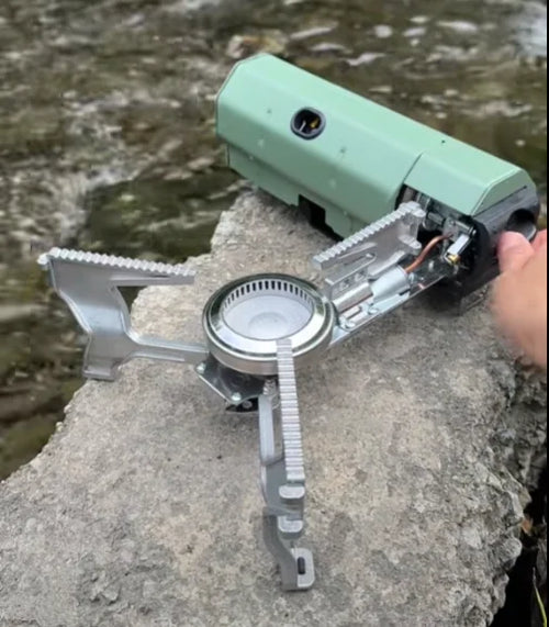 Load image into Gallery viewer, Camping Gas Stove Portable Folding Cassette Stove Outdoor Hiking BBQ Travel Cooking Grill Cooker Gas Burner Food Heating Tool Kitchen Gadgets
