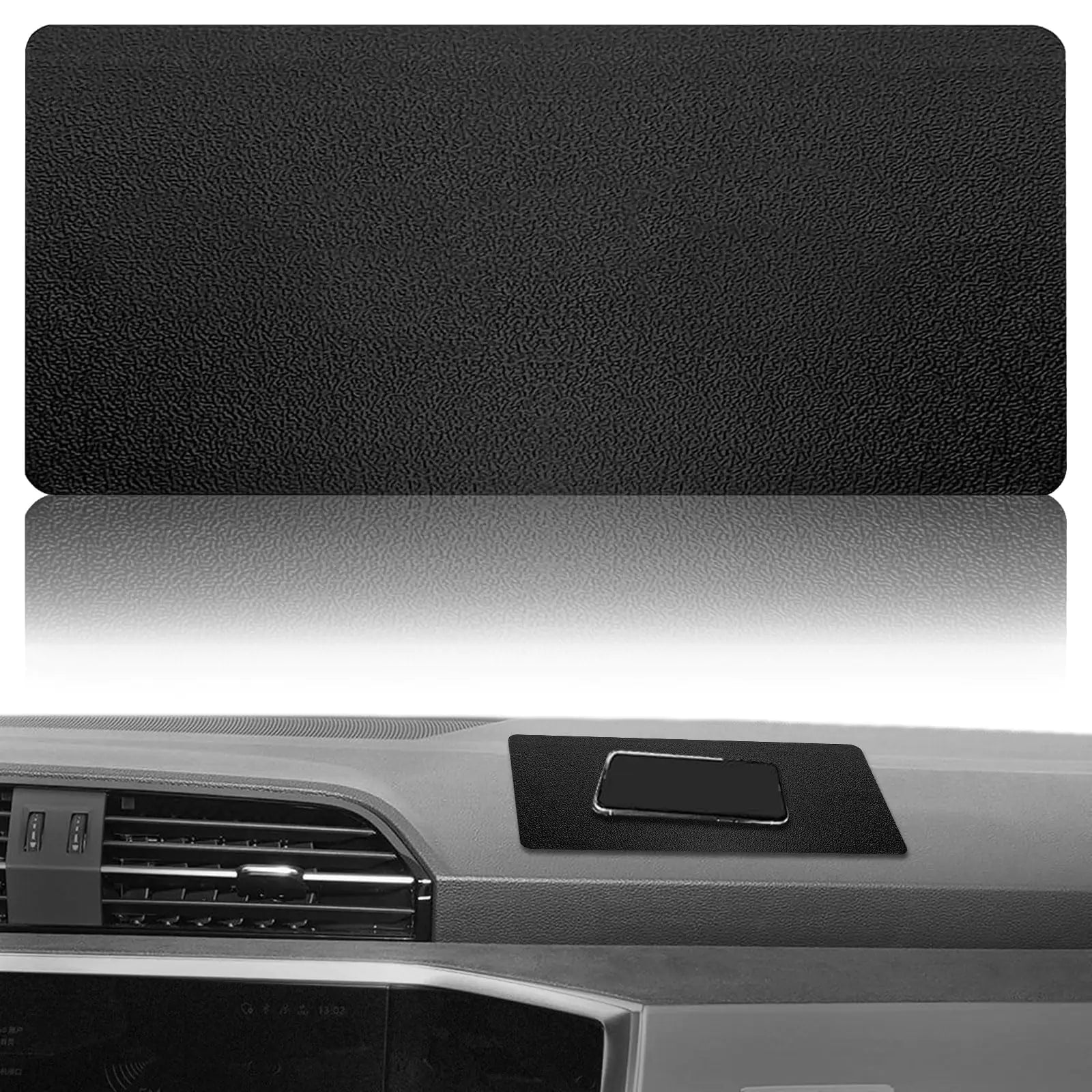 xbrtaia Dashboard mat Rubber Non-Slip mat Leather Texture 10.6"x5.9" Size car Non-Slip mat car Dashboard Accessories for car Interior Organizer.