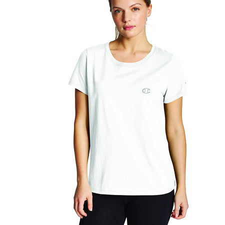 Champion Womens T-Shirt Classic Cotton-Blend T-Shirt Crewneck Tee Jersey T-Shirt