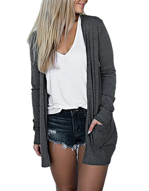 Load image into Gallery viewer, Cardigan Jackets with Pockets
