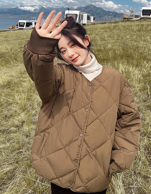 Load image into Gallery viewer, Lightweight Rhombus Down Jacket
