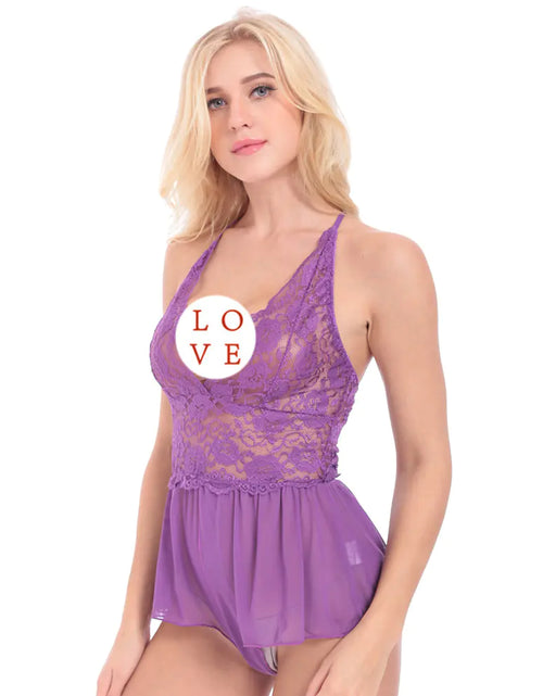 Load image into Gallery viewer, Plus Size Women's Lace Bodysuit Lingerie Wholesale
